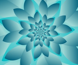 Modern Optical Illusion Floral Art